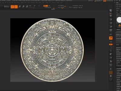Aztec calendar-3d print 3D print model