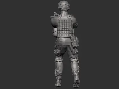 USA modern Soldier  3D print model