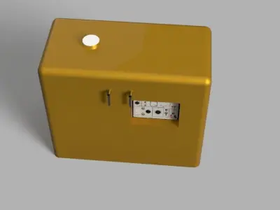 Trailer Generator Low-poly 3D model