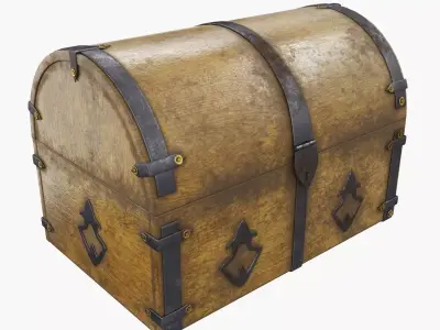 Old chest 02 3D model