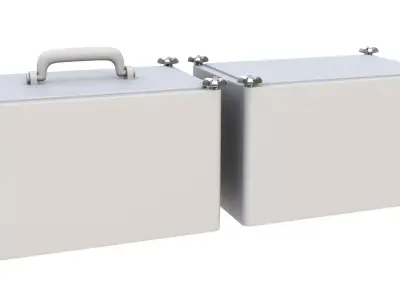 Plastic container 02 3D model