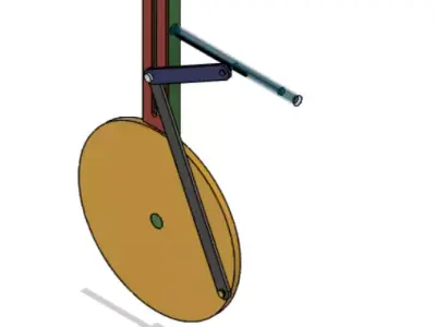 Wheel Linkage Mechanism 3D model
