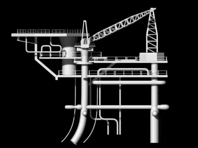 Oil Rig 3D model purchase