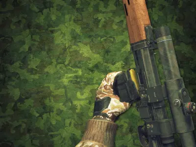 Animated Modern Weapons and Arms Pistols Shotguns and Snipers... 3D model