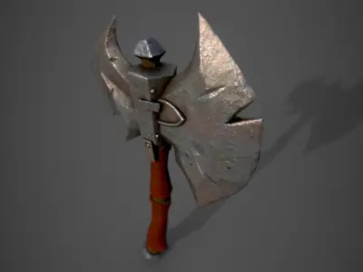 Battle Axe 3D model 3
