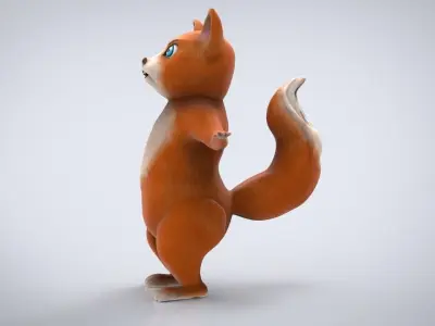 CARTOON CAT Low-poly 3D model buy