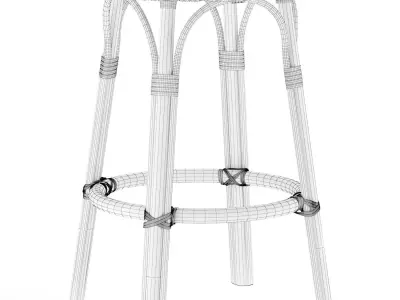 Tobias Counter Stool 3D model