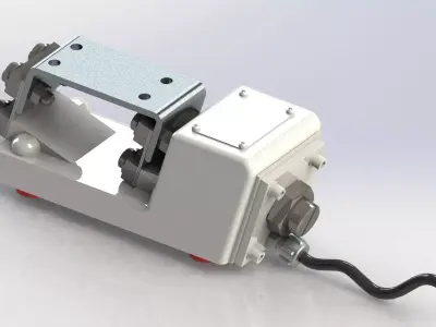 Vibrador-VIBROMAQ-AT-0 swivel clamping device 3D model