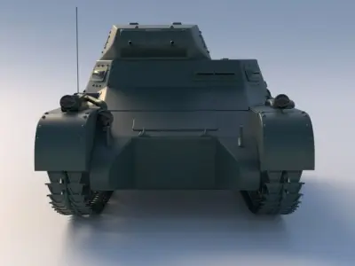 Panzerkampfwagen german tank 3D model
