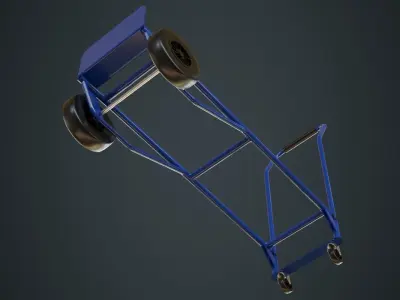 Hand Truck 3 Untextured 3D model