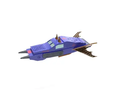 sci fi jet 3D model
