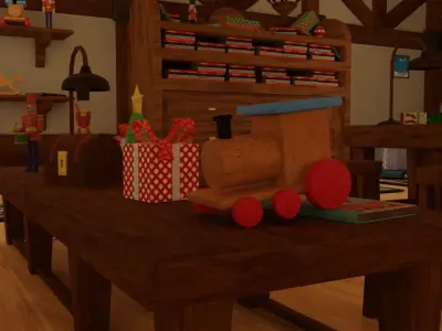 Christmas Toys Low-poly 3D model
