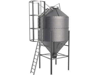 Grain Silo collection  3D model