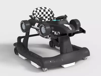 FOLDABLE BABY PUSH WALKER 3D model