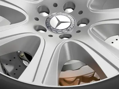 Mercedes Benz S 600 guard wheel 3D model