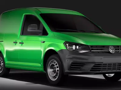 Volkswagen Caddy Panel Van L1 2017 3D model