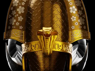 Pharaoh Hat 09 - SciFi Character Design Low-poly 3D model Low-poly 3D model