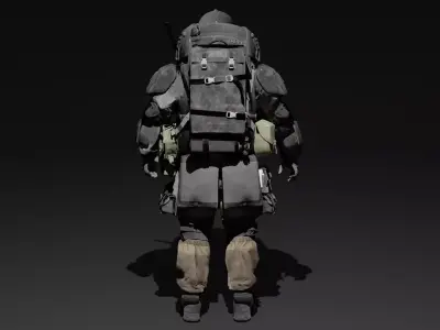 Heavy Juggernaut Game Ready - Low Poly Model Low-poly 3D model