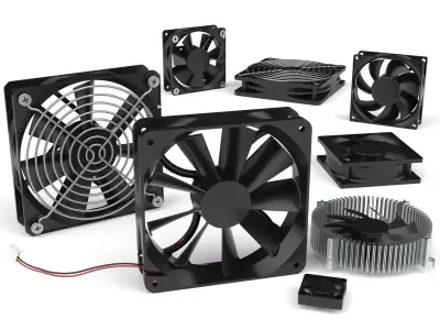 Computer fan vol 01 3D model