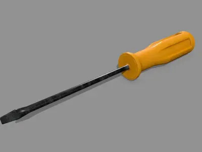 screwdriver Low-poly 3D model 43