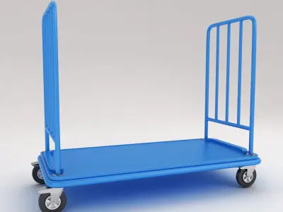 Warehouse trolley 3d model 3D model