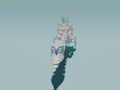 Emperor Class Battleship 3D print model