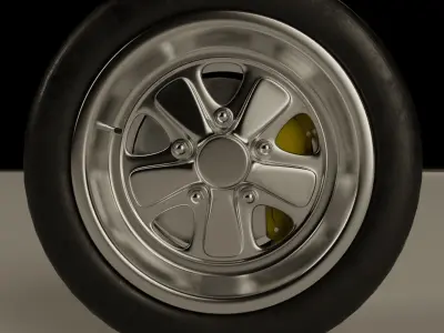 Car wheel  Free 3D model