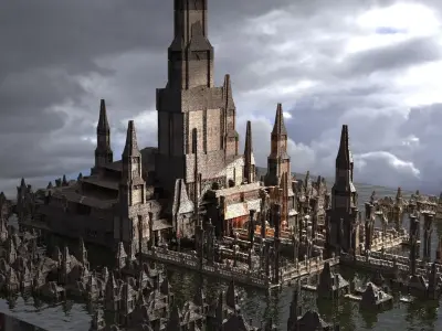 Lizard King Full city Kit bash 1 3D model