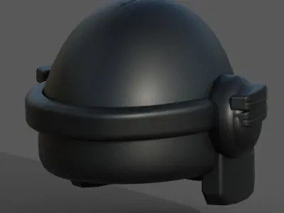Helmet scifi military combat 3d model  Low-poly 3D model get