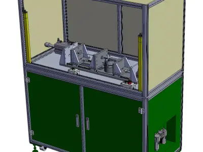 Elastic cylindrical pin installation machine 3D model