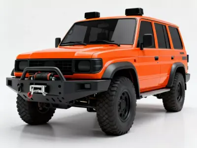 Realistic Sport SUV 3D Model Low-poly 3D model