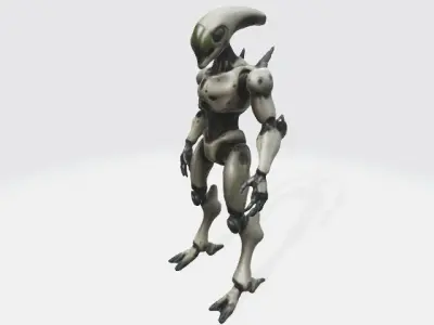Alien robot 3D model order