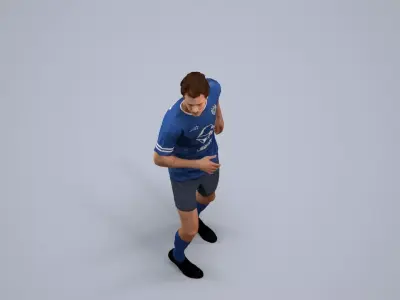 00557Jason007 - Adult Caucasian male running in athletic wear 3D model