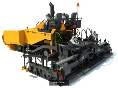 Road Construction Equipment 3D Model Pack