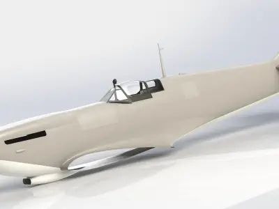 Spitfire Fuselage 3D print model