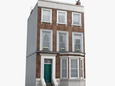 Realistic Old London House Collection 3D model