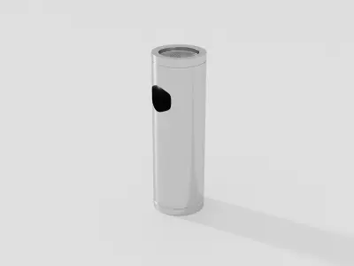 Cylinder Rubbish Bin Free low-poly 3D model