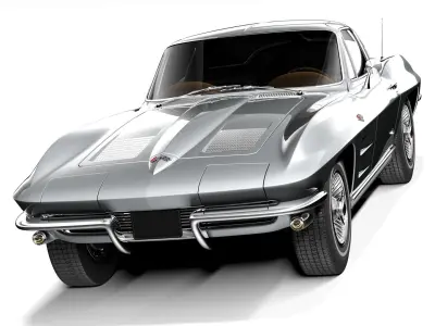 Chevrolet Corvette C2 coupe 1963 3D model purchase