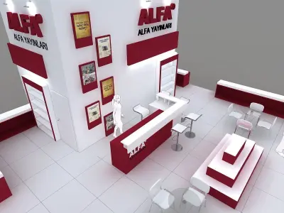 Exhibition Stand - ST0062 3D model