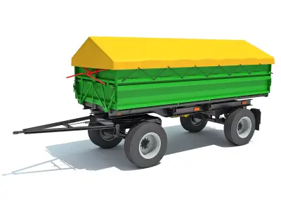 Farm Trailer 3D model
