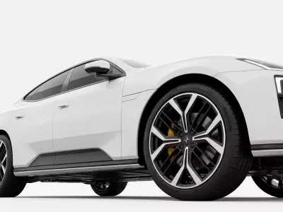 Polestar 5 Luxury Electric Performance Sedan Low-poly 3D model