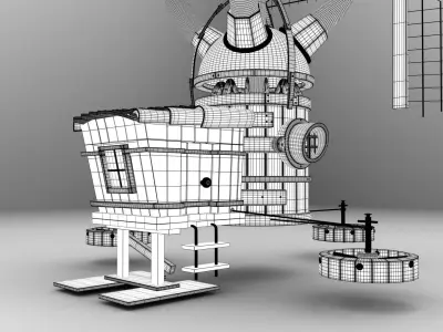Aircraft model windmill 3D model