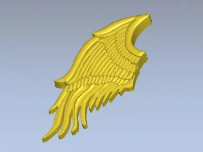 back wing Free 3D print model