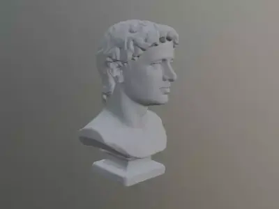 Greek head statue 3D print model