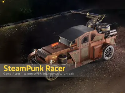 SteamPunk Racer 3D model