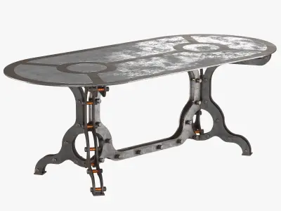 Rust Coffe Table  3D model