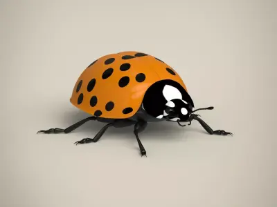 Ladybug Low-poly 3D model purchase