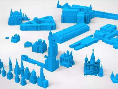 Building Kremlin 3D model