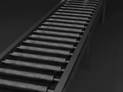 Industrial Conveyor Roller 3D model