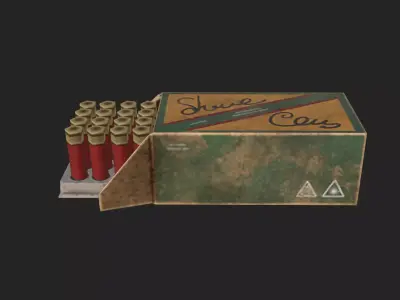 Bullet D Model 001 Low-poly 3D model